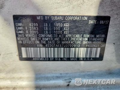 Zdjęcie 12 z 12 samochodu: 2018 SUBARU IMPREZA SPORT VIN:4S3GTAK67J3702913 - miniatura