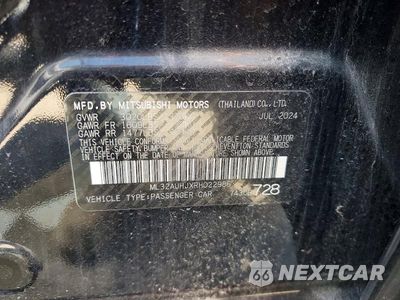 Zdjęcie 12 z 12 samochodu: 2024 MITSUBISHI MIRAGE ES VIN:ML32AUHJXRH022986 - miniatura