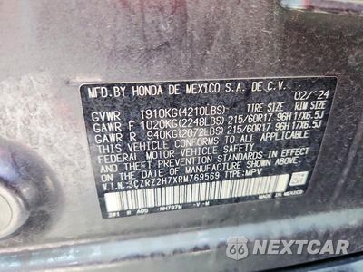Zdjęcie 12 z 12 samochodu: 2024 HONDA HR-V EXL VIN:3CZRZ2H7XRM769569 - miniatura