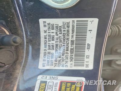 Zdjęcie 12 z 12 samochodu: 2008 HONDA CIVIC EX VIN:1HGFA16838L116685 - miniatura