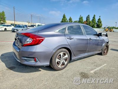 Trzecie zdjęcie samochodu z tyłu: 2019 HONDA CIVIC LX VIN:2HGFC2F67KH556783 - miniatura