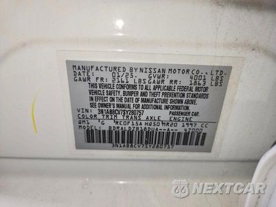 Zdjęcie 12 z 12 samochodu: 2025 NISSAN SENTRA SV VIN:3N1AB8CV7SY280757 - miniatura