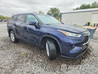 Czwarte zdjęcie samochodu z boku: 2020 TOYOTA HIGHLANDER HYBRID LE VIN:5TDBBRCH2LS502681 - miniatura