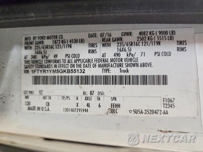 Zdjęcie 13 z 13 samochodu: 2016 FORD TRANSIT T-250 DELIVERY VAN VIN:1FTYR1YM5GKB55132 - miniatura