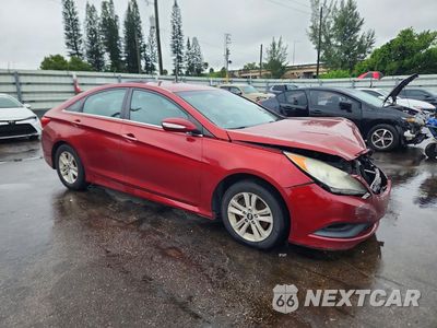 Czwarte zdjęcie samochodu z boku: 2014 HYUNDAI SONATA GLS VIN:5NPEB4AC3EH926287 - miniatura