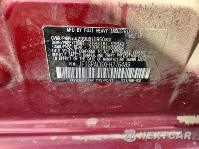 Zdjęcie 13 z 13 samochodu: 2015 SUBARU IMPREZA PREMIUM VIN:JF1GPAC6XFH276489 - miniatura