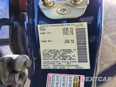 Zdjęcie 12 z 12 samochodu: 2012 NISSAN ALTIMA S VIN:1N4AL2EP4CC221395 - miniatura