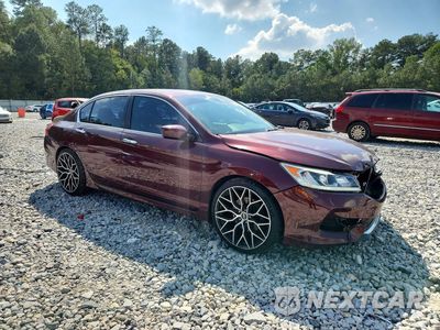 Czwarte zdjęcie samochodu z boku: 2017 HONDA ACCORD SPORT VIN:1HGCR2F56HA301431 - miniatura