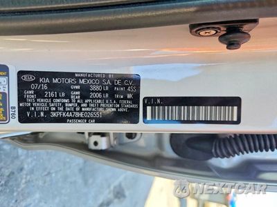 Zdjęcie 12 z 12 samochodu: 2017 KIA FORTE LX VIN:3KPFK4A78HE026551 - miniatura