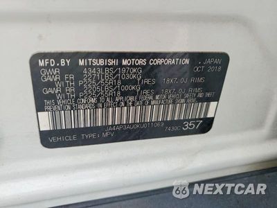 Zdjęcie 13 z 13 samochodu: 2019 MITSUBISHI OUTLANDER SPORT ES VIN:JA4AP3AU0KU011069 - miniatura