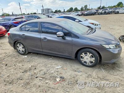 Czwarte zdjęcie samochodu z boku: 2012 HONDA CIVIC HYBRID VIN:JHMFB4F27CS005868 - miniatura