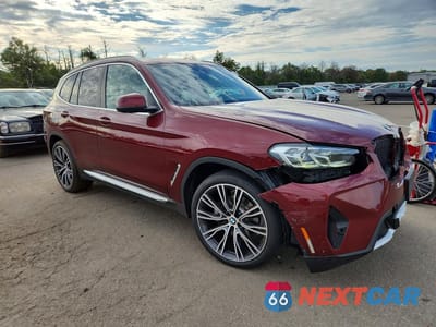 Czwarte zdjęcie samochodu z boku: 2023 BMW X3 SDRIVE30I VIN:5UX43DP06P9P13415 - miniatura