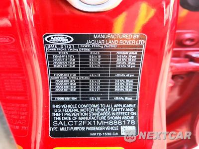 Zdjęcie 14 z 14 samochodu: 2021 LAND ROVER DISCOVERY SPORT S R-DYNAMIC VIN:SALCT2FX1MH888178 - miniatura