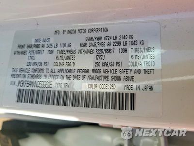Zdjęcie 13 z 13 samochodu: 2022 MAZDA CX-5 VIN:JM3KFBAMXN0599685 - miniatura