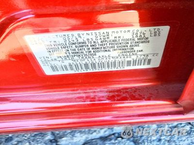 Zdjęcie 12 z 12 samochodu: 2019 NISSAN SENTRA SV VIN:3N1AB7AP6KY357858 - miniatura