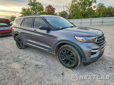 Czwarte zdjęcie samochodu z boku: 2021 FORD EXPLORER XLT VIN:1FMSK8DH5MGC46861 - miniatura