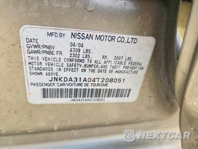 Zdjęcie 13 z 13 samochodu: 2004 INFINITI I35 BASE VIN:JNKDA31A04T208051 - miniatura