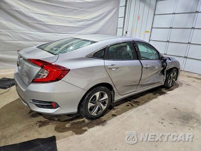 Trzecie zdjęcie samochodu z tyłu: 2019 HONDA CIVIC LX VIN:2HGFC2F63KH561849 - miniatura