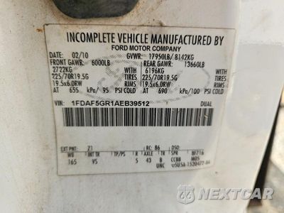 Zdjęcie 12 z 12 samochodu: 2010 FORD F550 SUPER DUTY VIN:1FDAF5GR1AEB39512 - miniatura