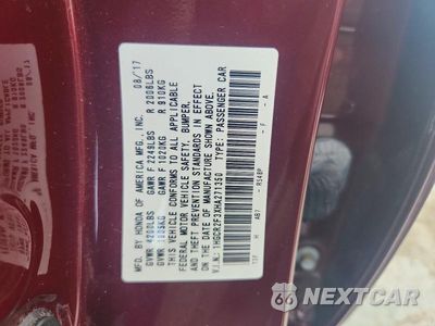 Zdjęcie 13 z 13 samochodu: 2017 HONDA ACCORD LX VIN:1HGCR2F3XHA271350 - miniatura