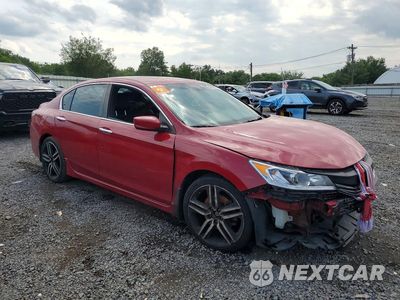 Czwarte zdjęcie samochodu z boku: 2017 HONDA ACCORD SPORT VIN:1HGCR2F52HA096304 - miniatura