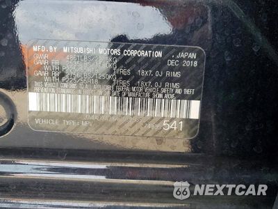Zdjęcie 13 z 13 samochodu: 2019 MITSUBISHI OUTLANDER SE VIN:JA4AD3A3XKZ033535 - miniatura