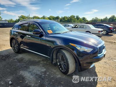 Czwarte zdjęcie samochodu z boku: 2017 INFINITI QX70 BASE VIN:JN8CS1MW9HM410378 - miniatura