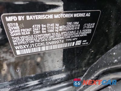 Zdjęcie 12 z 12 samochodu: 2020 BMW X2 XDRIVE28I VIN:WBXYJ1C0XL5N89974 - miniatura