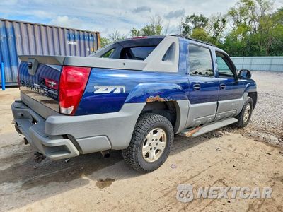 Trzecie zdjęcie samochodu z tyłu: 2002 CHEVROLET AVALANCHE K1500 VIN:3GNEK13T72G134280 - miniatura