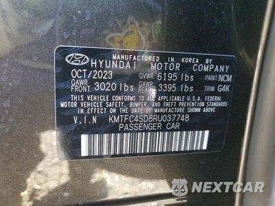 Zdjęcie 12 z 12 samochodu: 2024 GENESIS G90 3.5T E-SUPERCHARGER VIN:KMTFC4SD8RU037748 - miniatura