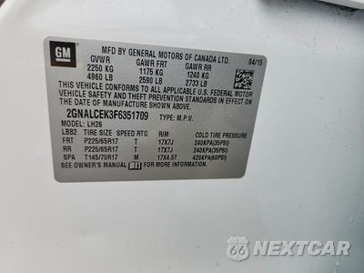 Zdjęcie 13 z 13 samochodu: 2015 CHEVROLET EQUINOX LT VIN:2GNALCEK3F6351709 - miniatura