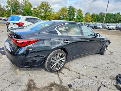 Trzecie zdjęcie samochodu z tyłu: 2021 INFINITI Q50 SIGNATURE EDITION VIN:JN1EV7CR5MM754829 - miniatura