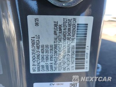 Zdjęcie 13 z 13 samochodu: 2025 HONDA ACCORD HYBRID SPORT-L VIN:1HGCY2F78SA070804 - miniatura