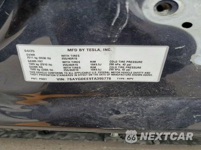 Zdjęcie 14 z 14 samochodu: 2026 TESLA MODEL Y VIN:7SAYGDEE9TA395778 - miniatura