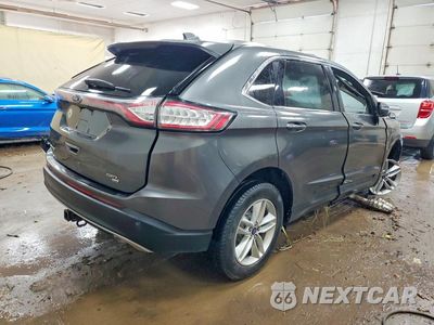 Trzecie zdjęcie samochodu z tyłu: 2018 FORD EDGE SEL VIN:2FMPK4J87JBC19599 - miniatura