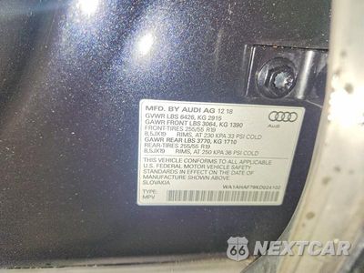 Zdjęcie 13 z 13 samochodu: 2019 AUDI Q7 PREMIUM VIN:WA1AHAF79KD024102 - miniatura
