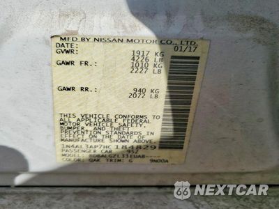 Zdjęcie 13 z 13 samochodu: 2017 NISSAN ALTIMA 2.5 S VIN:1N4AL3AP7HC184829 - miniatura