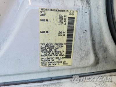 Zdjęcie 12 z 12 samochodu: 2017 NISSAN ALTIMA 2.5 SR VIN:1N4AL3AP9HC186629 - miniatura