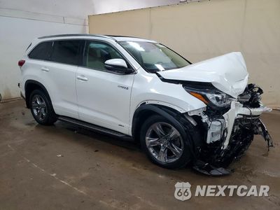 Czwarte zdjęcie samochodu z boku: 2019 TOYOTA HIGHLANDER HYBRID LIMITED PLATINUM VIN:5TDDGRFH2KS058058 - miniatura