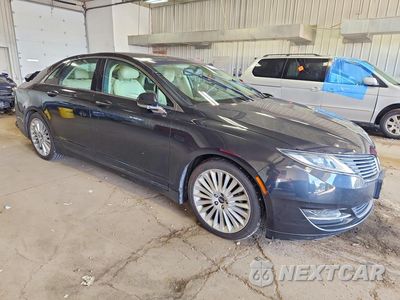 Czwarte zdjęcie samochodu z boku: 2015 LINCOLN MKZ HYBRID VIN:3LN6L2LU2FR604889 - miniatura