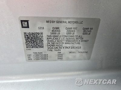 Zdjęcie 12 z 12 samochodu: 2019 CHEVROLET SILVERADO K2500 HEAVY DUTY LTZ VIN:1GC1KTEY7KF191415 - miniatura