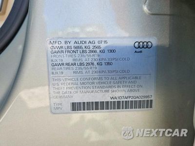 Zdjęcie 25 z 26 samochodu: 2016 AUDI Q5 PREMIUM PLUS S-LINE VIN:WA1D7AFP2GA029957 - miniatura