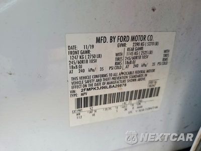 Zdjęcie 13 z 13 samochodu: 2020 FORD EDGE SEL VIN:2FMPK3J96LBA29878 - miniatura