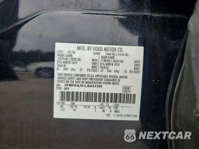 Zdjęcie 13 z 13 samochodu: 2020 FORD EDGE SEL VIN:2FMPK4J91LBA53396 - miniatura