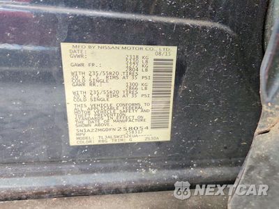 Zdjęcie 12 z 12 samochodu: 2015 NISSAN MURANO PLATINUM VIN:5N1AZ2MG0FN258054 - miniatura