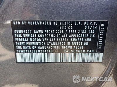 Zdjęcie 12 z 12 samochodu: 2014 VOLKSWAGEN JETTA SE VIN:3VWD17AJ6EM284315 - miniatura