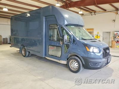 Czwarte zdjęcie samochodu z boku: 2021 FORD TRANSIT DELIVERY TRUCK VIN:1FDDF6P86MKA58635 - miniatura