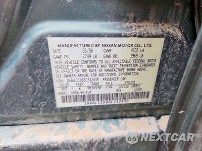 Zdjęcie 13 z 13 samochodu: 2006 NISSAN ALTIMA 2.5 VIN:1N4AL11D66C232439 - miniatura
