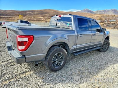 Trzecie zdjęcie samochodu z tyłu: 2021 FORD F150 SUPERCREW VIN:1FTFW1E82MKD17818 - miniatura