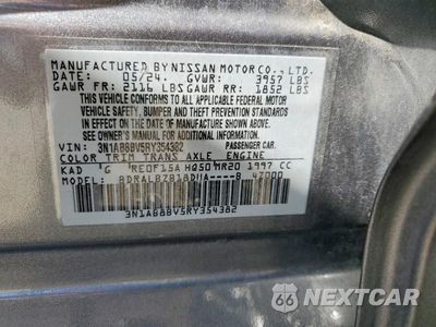 Zdjęcie 13 z 13 samochodu: 2024 NISSAN SENTRA S VIN:3N1AB8BV5RY354382 - miniatura